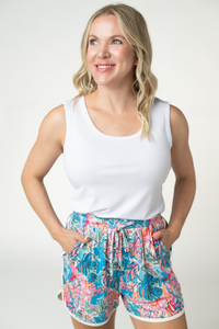 Nova Summer Shorts in Tropical Palm
