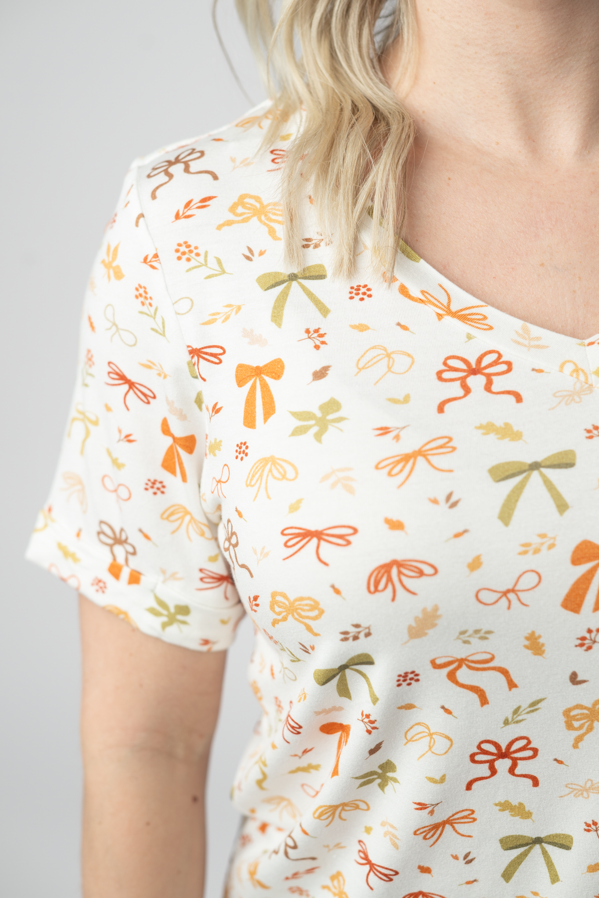 Sophie Top in Harvest Bows