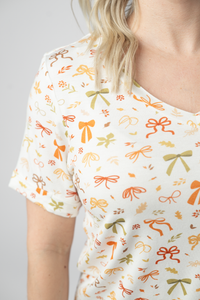 Sophie Top in Harvest Bows