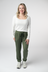 Cloud Joggers in Olive