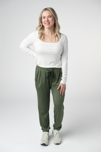 Cloud Joggers in Olive