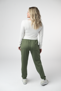 Cloud Joggers in Olive