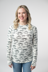 Blair Long Sleeve Top in Classic Pumpkins