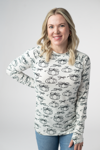 Blair Long Sleeve Top in Classic Pumpkins