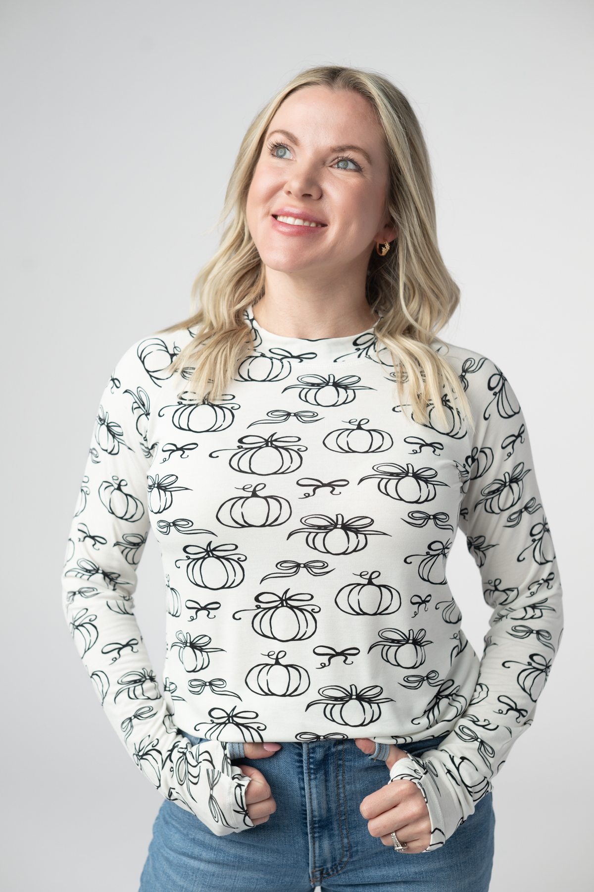 Blair Long Sleeve Top in Classic Pumpkins