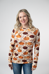 Blair Long Sleeve Top in Autumn Gourds