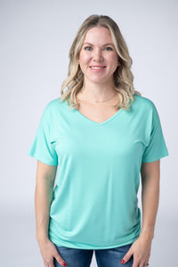 Chloe Cozy Tee in Turquoise