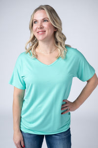Chloe Cozy Tee in Turquoise