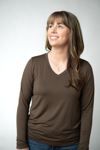 Larissa Long Sleeve in Brown