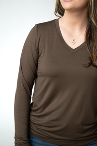 Larissa Long Sleeve in Brown