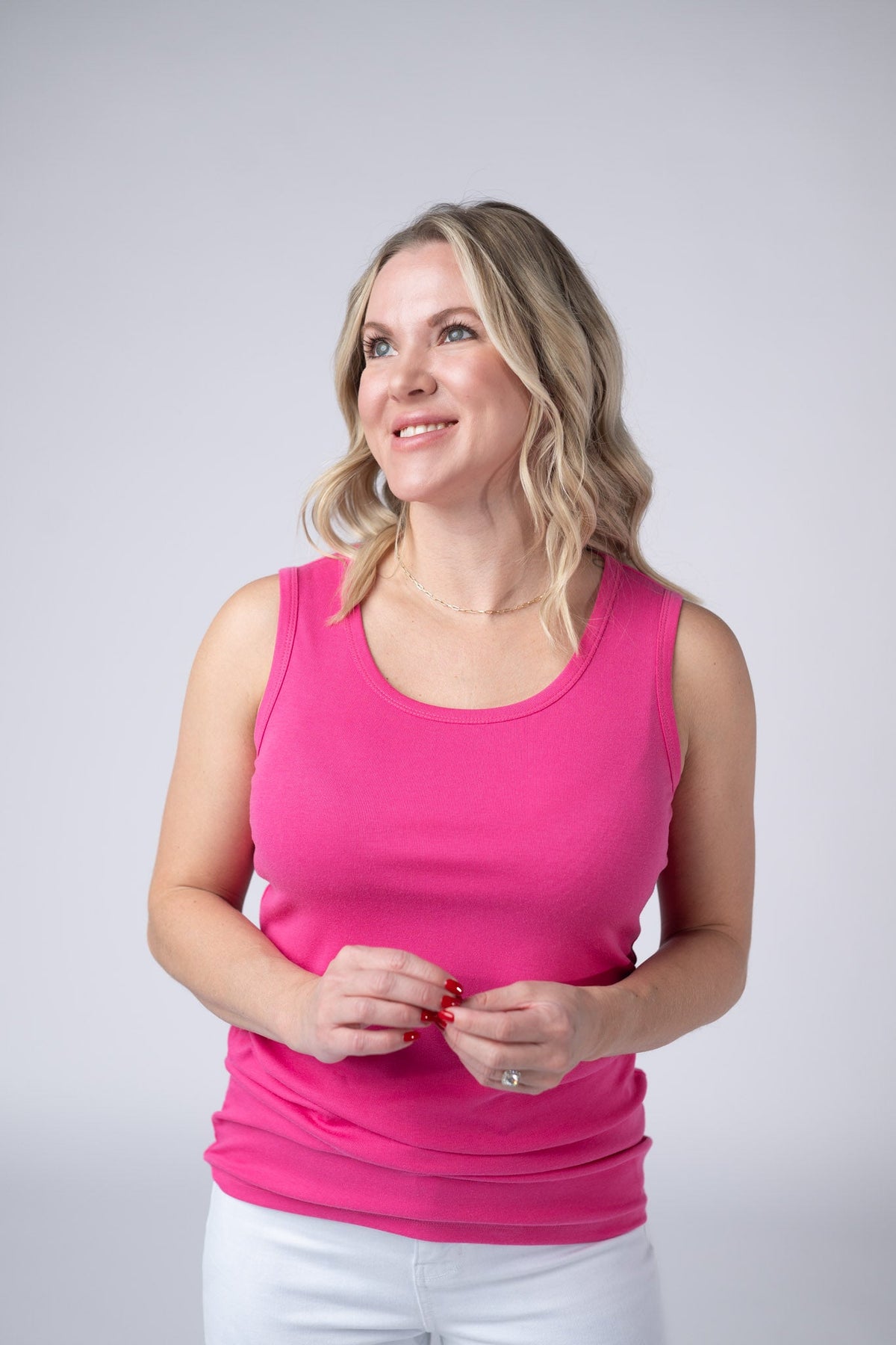 Ava Tank in Hot Pink