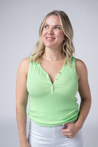 Addison Tank in Lime