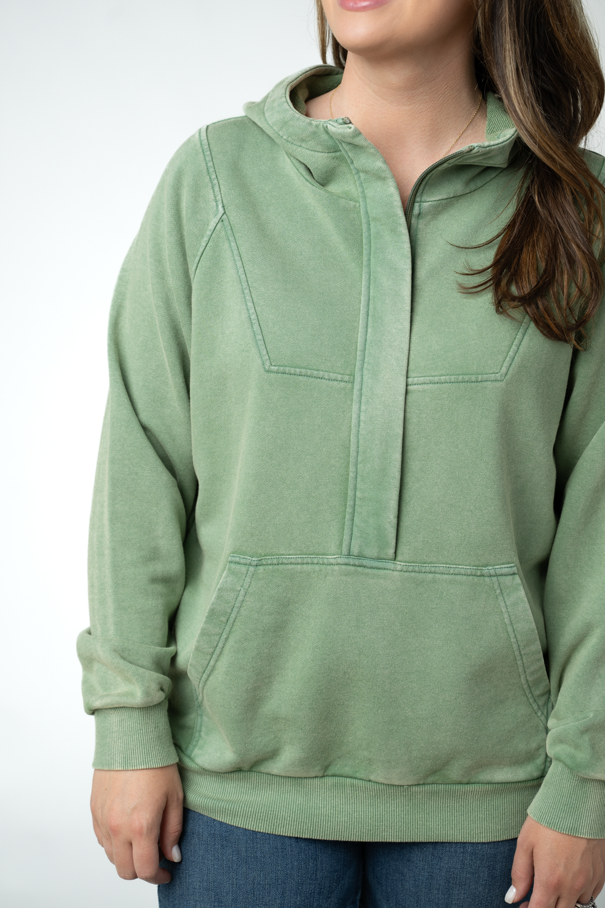 Ryker Vintage Wash Hoodie in Olive