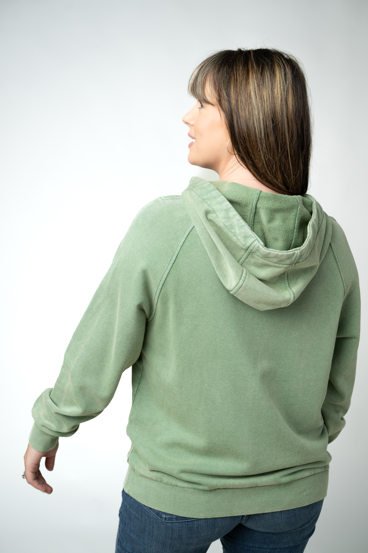 Ryker Vintage Wash Hoodie in Olive