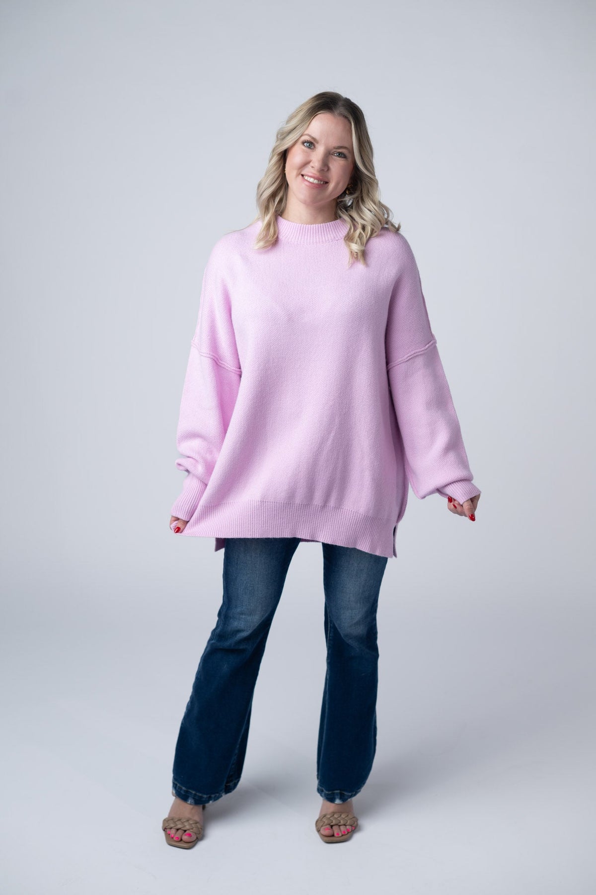 Aurora Cozy Sweater in Lilac
