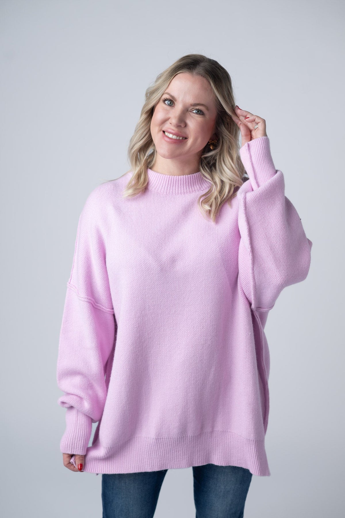Aurora Cozy Sweater in Lilac