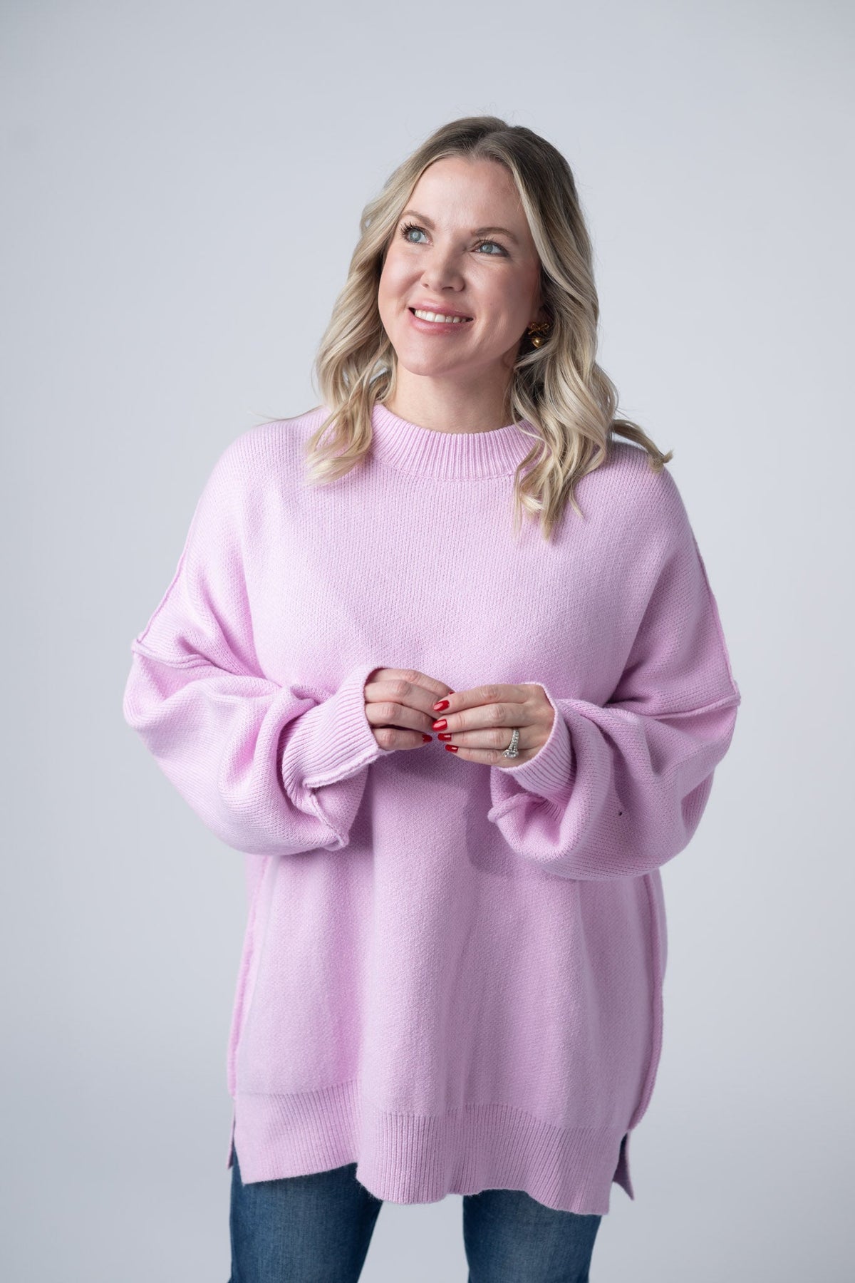 Aurora Cozy Sweater in Lilac