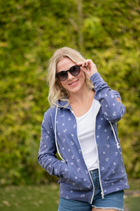 Fullzip Hoodie in Nautical Navy