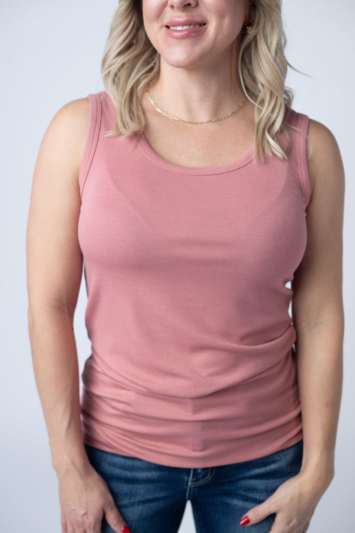 Ava Tank in Rose