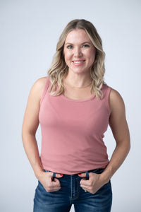 Ava Tank in Rose