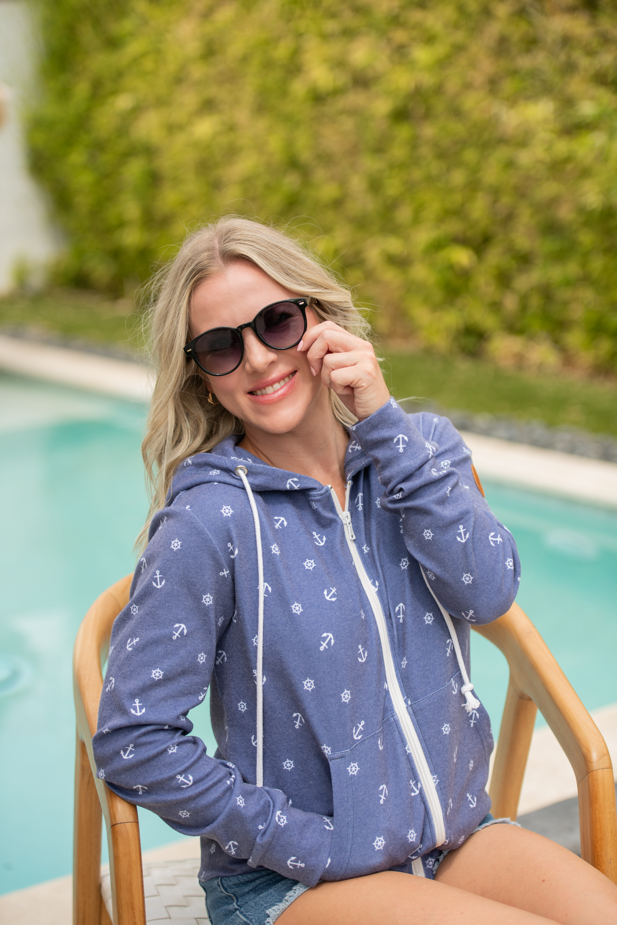 Fullzip Hoodie in Nautical Navy