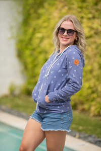Fullzip Hoodie in Nautical Navy