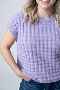 Kelly Knitted Top in  Lavender