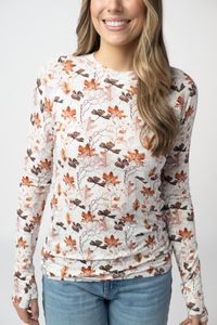 Blair Long Sleeve Topin Fall Foliage