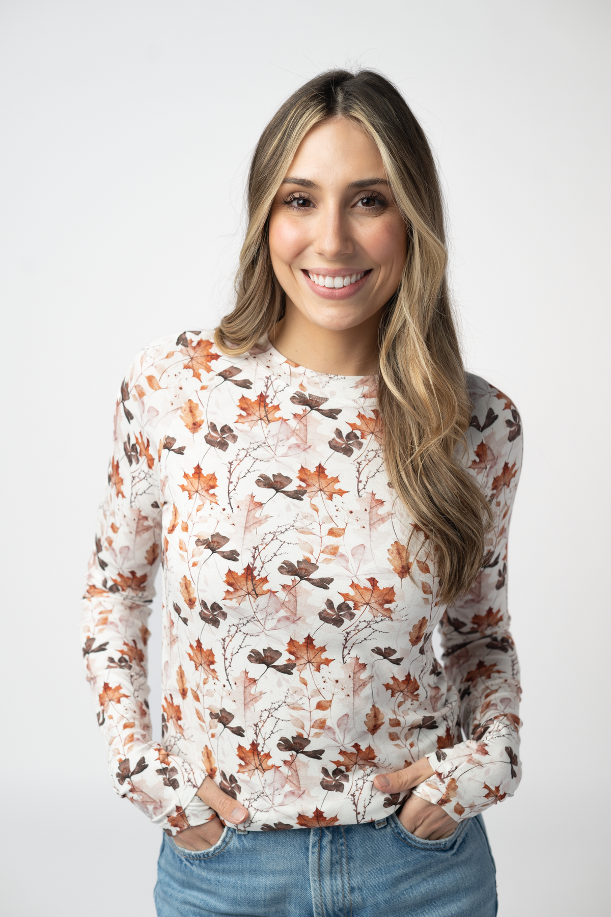 Blair Long Sleeve Topin Fall Foliage