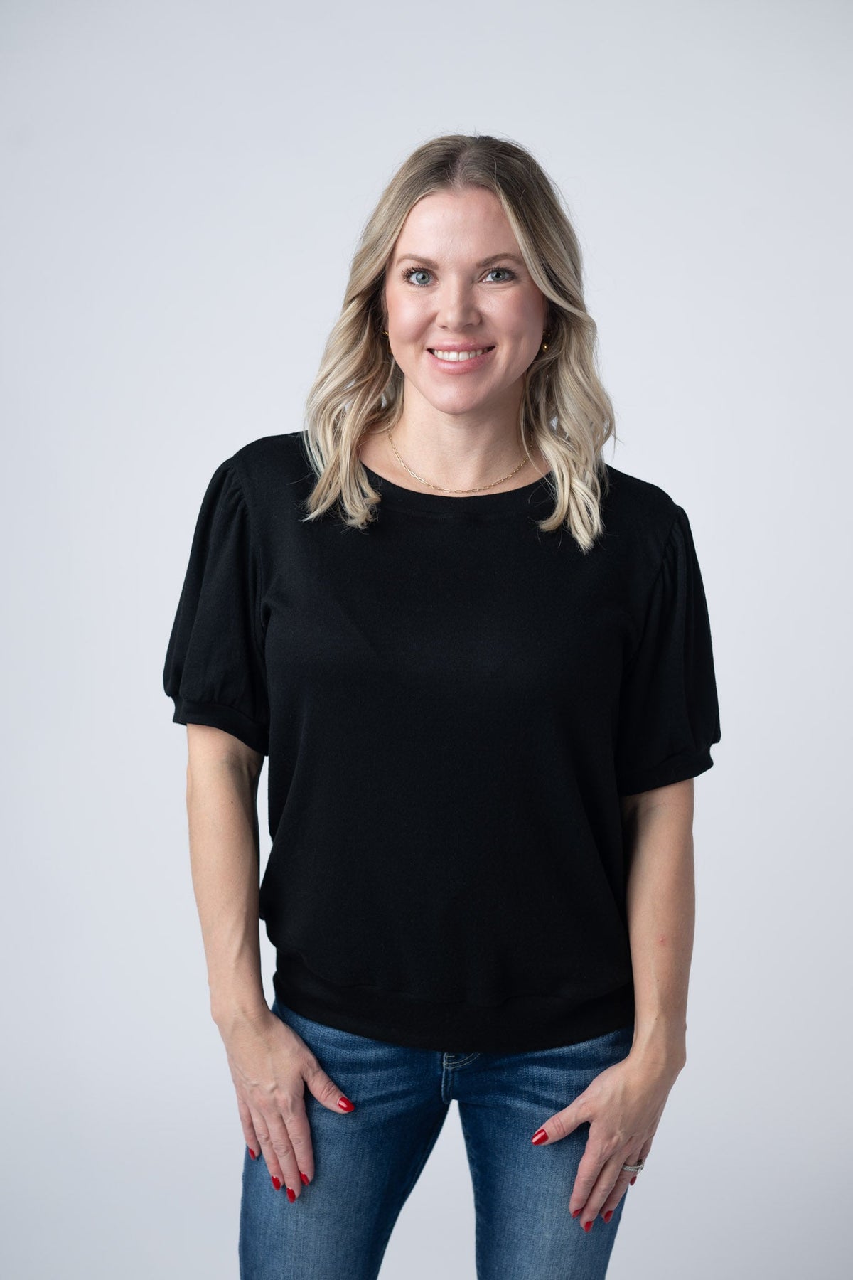 Katie Cozy Top in Black