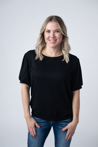 Katie Cozy Top in Black