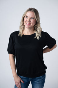 Katie Cozy Top in Black