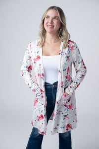 Classic Cardigan in Pink Bloom