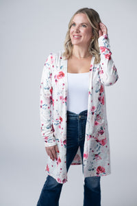 Classic Cardigan in Pink Bloom