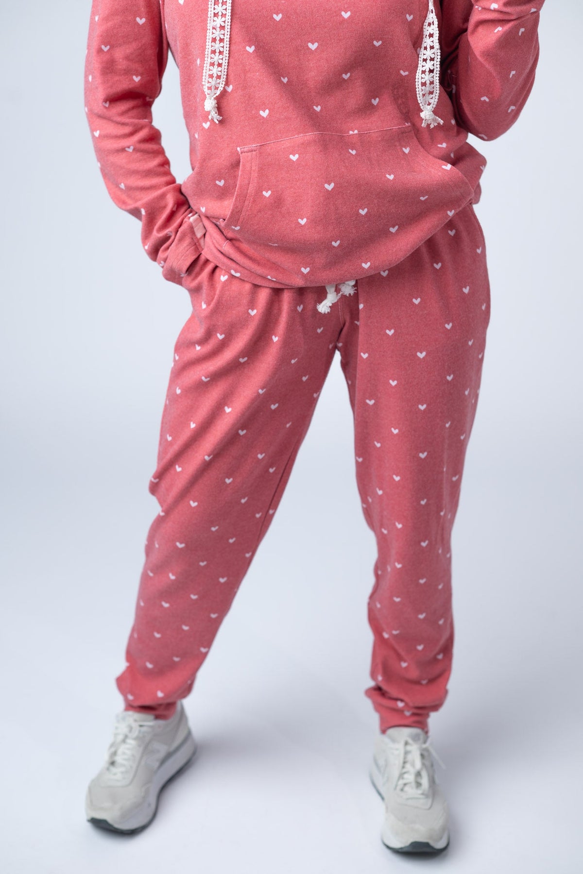 Classic Joggers in Sweetheart Red