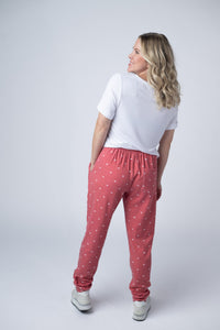 Classic Joggers in Sweetheart Red