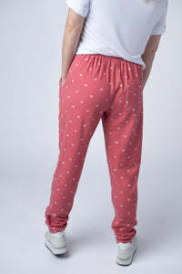 Classic Joggers in Sweetheart Red