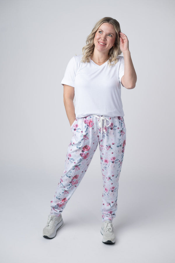 Classic Joggers in Pink Bloom