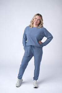 Corrine Joggers in Denim