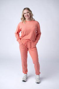 Corrine Joggers in Coral