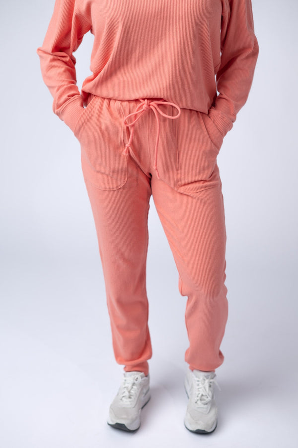 Corrine Joggers in Coral
