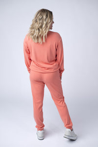 Corrine Joggers in Coral