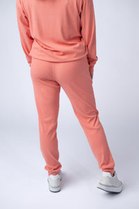 Corrine Joggers in Coral