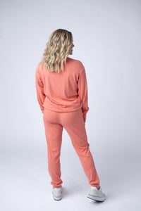 Corrine Joggers in Coral