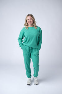 Corrine Joggers in Emerald