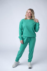 Corrine Joggers in Emerald