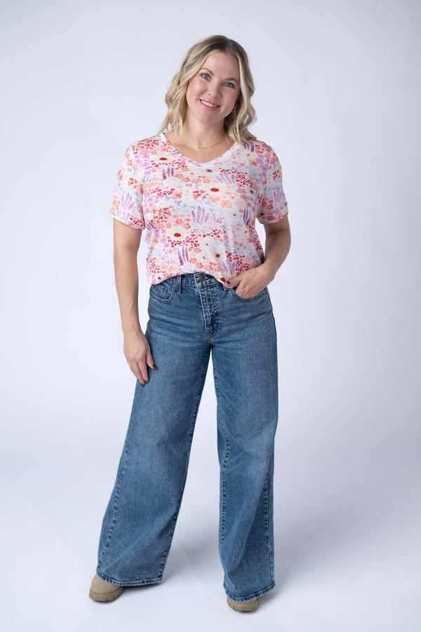 Sophie Tee in Coral Sunset Floral