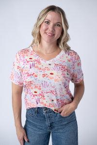 Sophie Tee in Coral Sunset Floral
