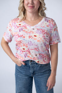 Sophie Tee in Coral Sunset Floral
