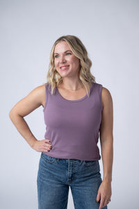 Ava Tank in Dusty Lavender